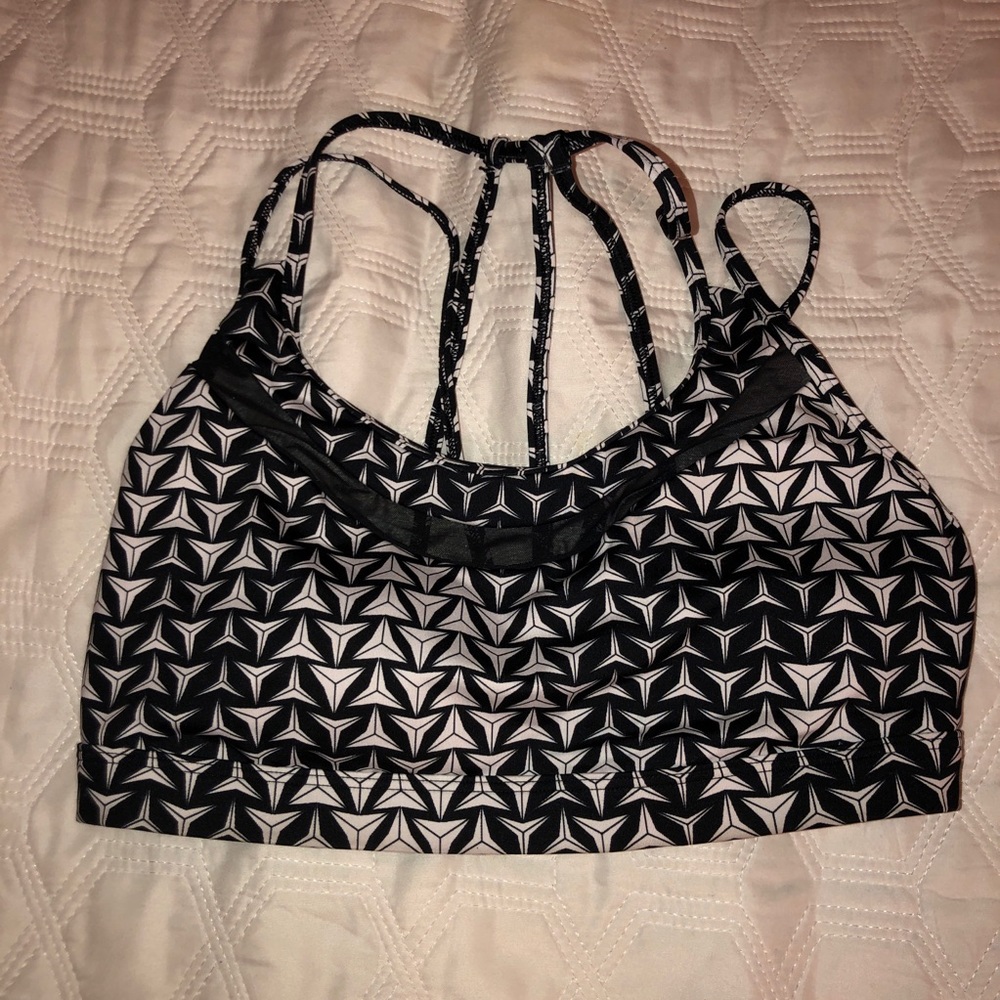 VICTORIA SPORT - MEDIUM BRA - black and white
